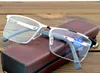 Sunglasses Executive Office Style Half-rim Full Al-mg Alloy Reading Glasses For Men With PU Case 0.75 1 1.25 1.5 1.75 2 2.5 To 4