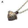 Pendant Necklaces Heart Cremation Urn Necklace For Ashes Keepsake Jewelry Memorial Cylindrical