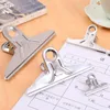 Bag Clips 20 PCSlot Grip Bulldog Spaper Letter Snacks SketchPad Metal Clip Size 118mm150mm Stationery 230511