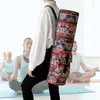 Buitenzakken Gedrukte Yoga Bag Multifunctioneel Canvas Mat Draag mode draagbaar eenvoudig lichtgewicht met zakken voor trainingsreizen