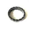 Braccialetti di collegamento Commercio all'ingrosso 1 pz Natural Russia Shungite Bracciale Healing Gem Stone Jewelry 58mm Inter