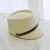 Wide Brim Hats Fedora Fashion Women's Casual Autumn Winter British Style Equestrian Hat Flat Top Small Brimming Temperament Elegant Cap