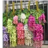 Artificial Ivy Flowers Silk Flower Wisteria Vine Flower Rattan For Wedding Centerpieces Decorations Bouquet Garland Home Ornament GA162