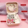 Chain DIY Beaded Bracelet Set with Storage Box Christmas Gift Acrylic Large Hole Beads Girls Diy Handmade Jewelry Making Kit 230511