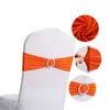 Luxurious Chair Cover Sashes with Buckle Decorations Perfect for Weddings, Parties and Birthdays