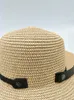 Chapeaux à large bord Chapeaux seau Chapeau de soleil en paille pour femme Chapeau de plage plat classique Protection contre le soleil d'été Chapeau de style cowboy Roulé Pliable Chapeaux Panama à large bord 230511