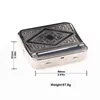 Smoking Pipes 70MM Silver White Metal Cigarette Box Exquisite Portable