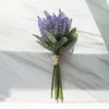 Decoratieve bloemen kunstmatige lavendel bloem bruiloft boeket decoratie decoratie diy nep huwelijk decor echt aanraking