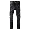 designer jeans Men's Jean Amirres Denim Mens Pants NEW US Leisure Hip Hop High Street Worn-out Washed Speckled Painted Slim Fit Jeans for Men #803 QOS3