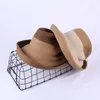 Wide Brim Hats 202304-2509139 Chic Summer Natural Folds Fishing Sun Protection Can Fold Cap Men Women Leisure Hat