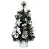 Juldekorationer 40 cm högt batteridrivet lyxigt bordsträd hängande tall (batteri ingår inte)