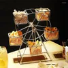 Backformen 667A Riesenrad Design Snack Dessert Pommes Frites Rack Edelstahl Cupcake Ständer Geschenk Kostengünstig Langlebig zum Halten von Lebensmitteln