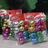 クリスマスの装飾12pcs diyツリーボール飾り飾り飾り飾りクリスマスプラスチック子供子供ギフトパーティーウェディング装飾クラフト