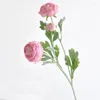 Fleurs décoratives 52 cm Pivoine Artificielle Bouquet 3 Tête Faux Pour La Maison Chambre Décor Jardin De Mariage Fournitures Décoration Intérieur DIY Vase