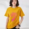 Kvinnors T -skjortor Designer Palm Tree Knits Top Women Short Sleeve Letter Cotton Man Summer Tops Sticked Tees