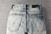 Designer Jeans heren jean amirres denim heren broek 805 high street modemerk gebroken gat patch geplooide lederen montage bedelaar motorfiets whkj