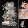 Hårklipp Handgjorda blommor Petal Accessorie Pearl Decoration Band för kvinnor Beauty Care Care Gift Wedding Jewelry