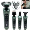 Electric Shavers 4 In 1 Smart Electric Shaver LCD Digitaal display DRIE-HOEK Vloating Razor USB Oplaadbaar wassen Multifunctionele baardmes 230511