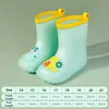 Regenuitrusting kinderen regenlaarzen rubberen laarzen kinderen water schoenen eva baby cartoon waterdichte niet-slip cartoon dinosaurus regenshoes 230511