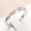 Wedding Rings CAOSHI Fashion Women's Ring With Twist Shape Design Chic All Match Trend Accessories For Female Delicate Engagement Gift