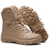 Calzature da escursionismo 2023 Novo Ttico Militar Mens Botas Fora Especial Couro Bota Do Deserto de Combate Ao Ar Livre Tornozelo Bota Dos Homens Sapatos Plus Size 39-47 P230511