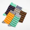 Sports Socks Size 41-48 Casual Fashion Cotton Funny Long Women Men Socks Contrast Color Rainbow Larger Size Stripe Socks for Men P230511