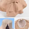 Brede rand hoeden zomer coole zon hoed voor vrouwen lichtgewicht vizier anti-uv drawstring strand traverl opvouwbare emmerkap