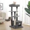 Scratchers Domestic Delivery Cat Tree Condo House Scratcher Funny Scratching Post Climbing Tree Toy for Cats Kitten Activity Pet House Nest