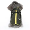 Dog chest braces jacket cotton coat chest back dog zipper style pet clothing