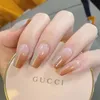 False Nails Green Gradient Love Star Butterfly Manicure Fake Bean Paste Naked Detachable