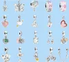 925 silver beads charms fit pandora charm Lucky Amulet Pendant New Beads Love Heart Blue Crysta