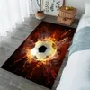 Carpets CLOOCL Football Carpets Fashion Brand Ice Fire Soccer 3D Printed Carpets for Living Room Bedroom Rugs Anti-slip Bath Mat 5 Size 230511