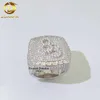Passe Diamond Tester gelado 925 Nome personalizado de prata esterlina VVS Moissanite Hip Hop Ring