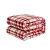 152 cm * 230 cm Flanelle Polaire Plaid Couverture Chaud Doux Rayé maison canapé doux Couvertures Double Tapis En Peluche Cape Portable Literie Emmaillotage