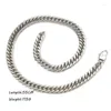 Kedjekedjelänk halsband silver färg 316l stailess stål för kvinnor män unisex clear stil mode smycken hzb053