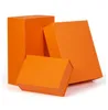 Partihandel orange magnetiska presentförpackningslådor lyxiga kartong presentförpackningar vikta styva lådor hår peruker bröllopsfavorit