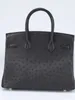 Desigenr Bags Ostrich Handbags Leather 5A本物のハンドスウェン2024