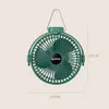 USB Rechargeable Mini Fan 360 Rotation 3 Gears Ceiling Fan Table Desk Fan Portable Hanging Fan for Camping Tent Outdoor Home