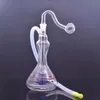 꽃병 스타일 유리 오일 버너 봉 쉬 카치 커 담근 물관 인라인 매트릭스 PERC 두꺼운 Pyrex Clear Heady Recycler Dab Rig Bongs with Accessories