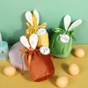 Gift Wrap Easter Day Decoration Cartoon Ears Velvet Candy Bag Gifts For Kids Tote Cloth Happy Birthday Party Favor Bags