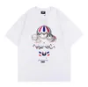 Kith Men's Plus Tees Kith Tシャツヨーロッパとアメリカンレトロの半袖男性と女性の夏のキットメンズ高品質のTシャツ