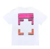 Bureau Designer Vêtements de mode et femmes T-shirts en vrac Tops Homme Casual Street Graffiti Shirt T-shirts pour hommes Offs Blanc Rouge 474