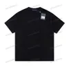 xinxinbuy Herren Designer T-Shirt 23SS Prägung Buchstabendruck 1854 Kurzarm Baumwolle Damen Grau Weiß Schwarz Blau Grün XS-L