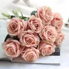 Fiori Decorativi 10pz Rose Artificiali Per La Decorazione Di Nozze Bouquet De Mariage