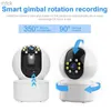 Caméras embarquées Caméra de vidéosurveillance intérieure avec suivi automatique Baby Monitor Home Remote Mobile Phone 1080p Hd Ip Camera Wifi Caméra sans fil Vi365 App