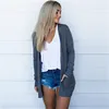 Women's Knits & Tees Women Thin Cardigan Sweater Cotton Pocket Tops Long Sleeve Open Stitch Overcoats Loose Sweaters Tunic Female Casual Cas