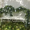 Dekoracyjne kwiaty wieńce impreza sztuczna girlanda fałszywa piwonia eukaliptus winorośl zieleń wisząca na wesele dom do domu w ogrodzie dekoracje artystyczne 230510