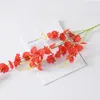 Decorative Flowers Artificial Flower Butterfly Orchid Dancing Yellow Oncidium Silk Plastic Bouquet Wedding Home Decor