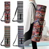 Buitenzakken Gedrukte Yoga Bag Multifunctioneel Canvas Mat Draag mode draagbaar eenvoudig lichtgewicht met zakken voor trainingsreizen