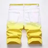 Shorts pour hommes Mode d'été Jeans courts déchirés de couleur Marque Bermudes Shorts décontractés en coton Vaqueros Hombre Denim Shorts 28-42 230511